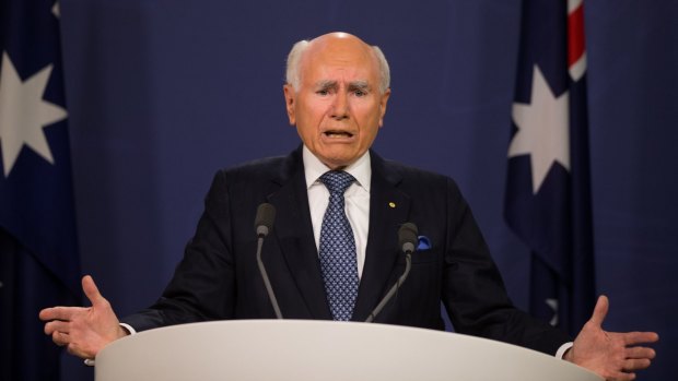 Former prime minister John Howard defends his role in the 2003 invasion of Iraq on Thursday.