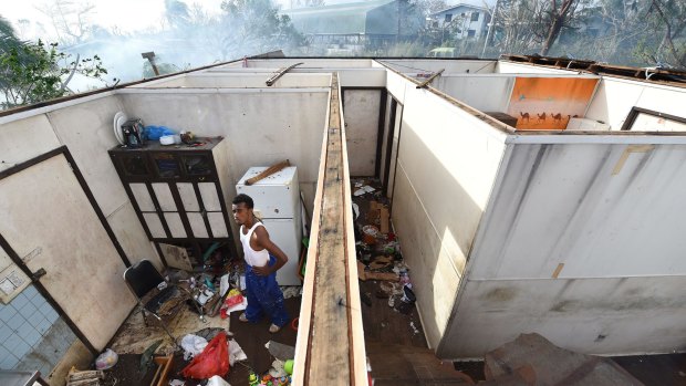 Cyclone Pam blew the roof off many homes.