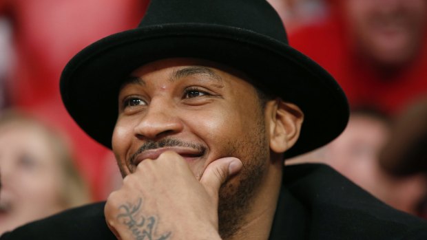 Carmelo Anthony was the target of a heckler during the Knicks game on January 7, 2014.