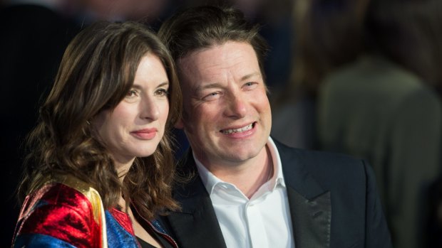 Jamie Oliver and his wife, Jools, in London last year.