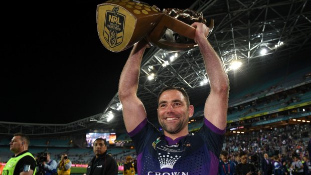 Cameron Smith with the Provan Summons Trophy.