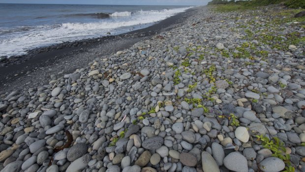 The beach on Reunion Island.