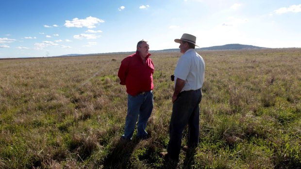 Andrew Pursehouse, who runs Breeza Station on the Liverpool Plains and Tim Duddy (left) denounced the government's decision, calling it "agricultural genocide". 