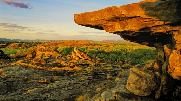 Ubirr Rock in Kakadu National Park, World Heritage Area.