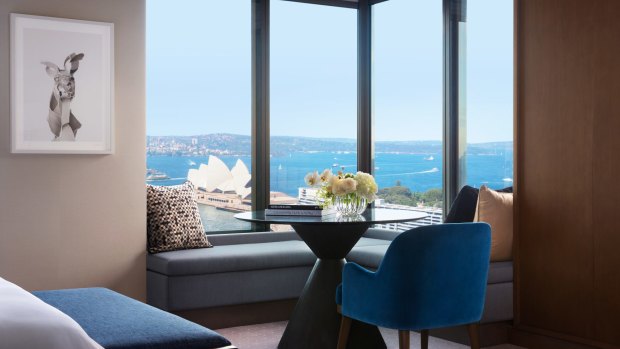 The Four Seasons Hotel Sydney's corner suites make the most of its views.