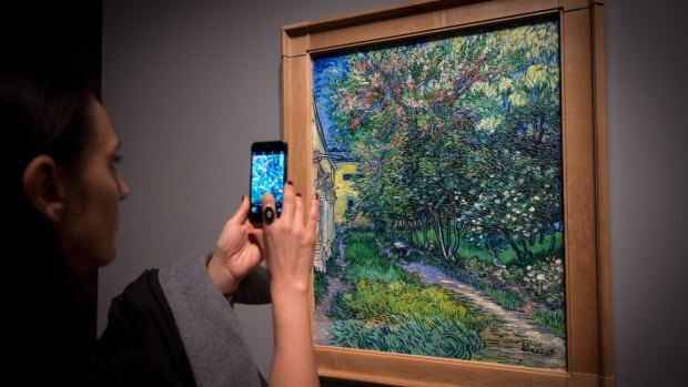 People have been lining up for hours to get a look at the Van Gogh exhibition at the NGV.