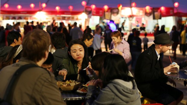 Crowds at last year's Night Noodle Markets.