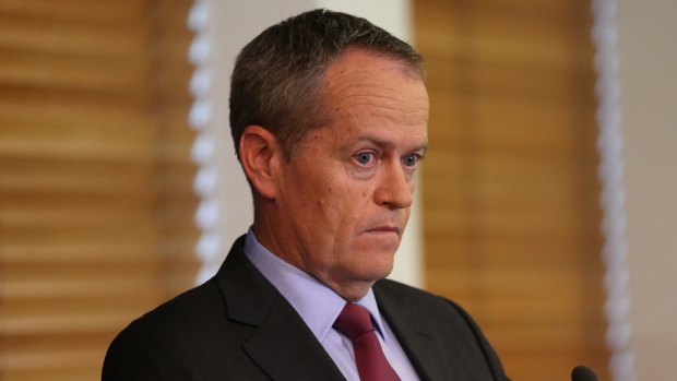 Opposition Leader Bill Shorten during a press conference to announce the decision at Parliament House on Tuesday.