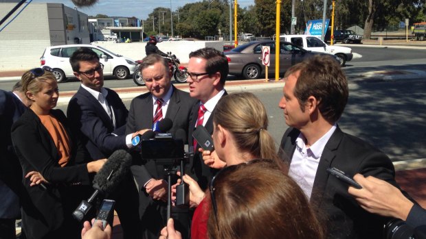 Anthony Albanese hit the campaign trail with Matt Keogh in Canning.