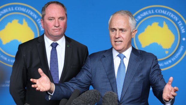 'It was a decision of Cabinet': Barnaby Joyce said Malcolm Turnbull did not make a captain's pick on Kevin Rudd.