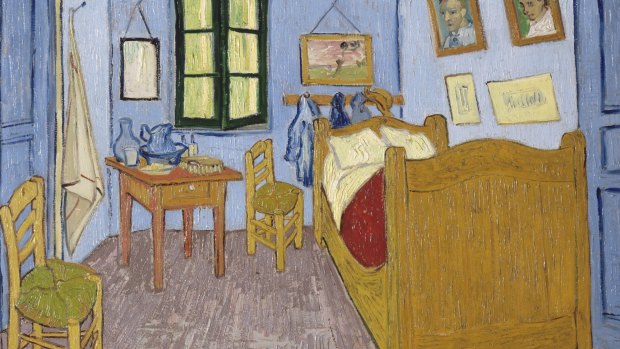 Vincent Van Gogh's 1888 painting Bedroom in Arles epitomises the spartan artist's garret.
 



