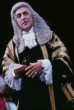 Dennis Olsen as the Lord Chancellor in an Opera Australia production of Gilbert and Sullivan's <i>Iolanthe</i>.