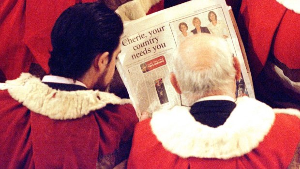 Members of the House of Lords read a newspaper article about Labour women MPs' fashion sense in 1997.