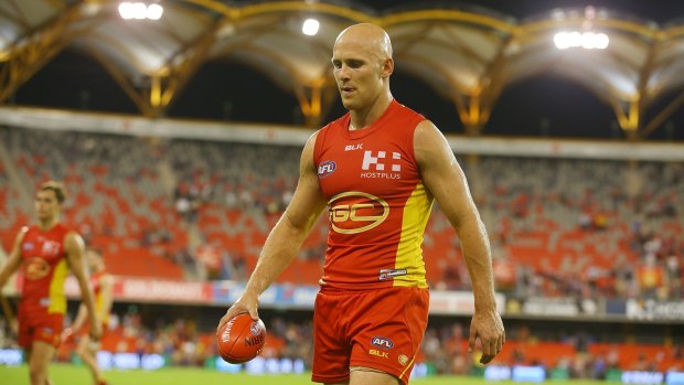Not at his best: These are tough days for Gary Ablett and the Suns.