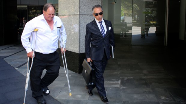 Former Botany Bay Council CFO Gary Goodman leaves an ICAC hearing in March last year. 