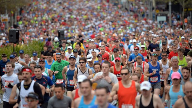 More than 80,000 people took part in this year's 14-kilometre race from the Sydney CBD to Bondi Beach.