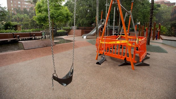 Police believe the playground fire was deliberately lit.