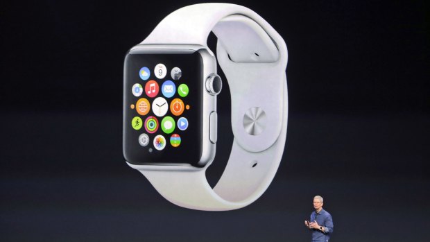 "Not quite finished": CEO Tim Cook reveals the Apple Watch.