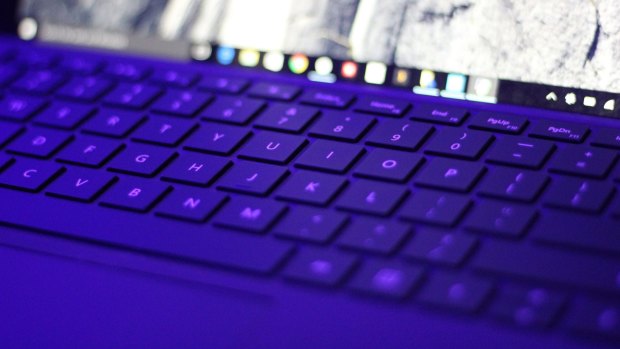 The Surface Pro 4's keyboard.