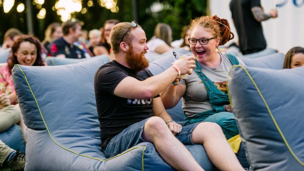 So comfy and such fun: Ben & Jerry's Openair Cinema Sundae Sessions at Sydney University.