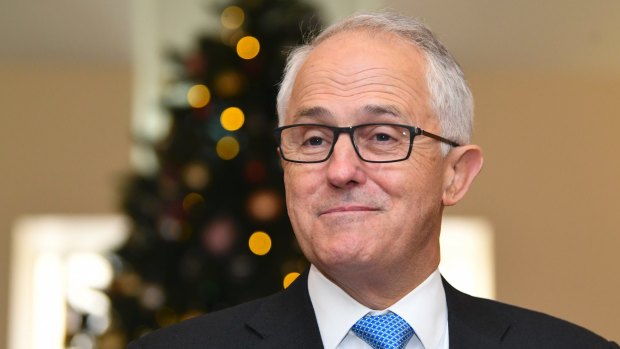 Prime Minister Malcolm Turnbull seemed full of Christmas spirit during his interview with <I>The Daily Telegraph's</i> columnist Miranda Devine.