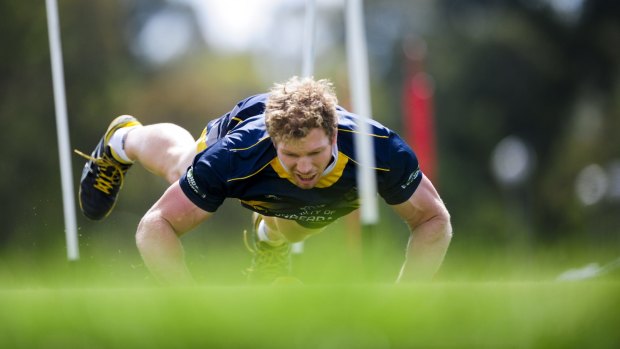 David Pocock was back at Brumbies training on Tuesday after he was arrested and charged and charged for alleged trespass at the Maules Creek open-cut coal mine in northern NSW.