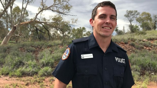 Former Canberra Grammar student now newly-minted heroic police officer in the NT, Zach Rolfe.
