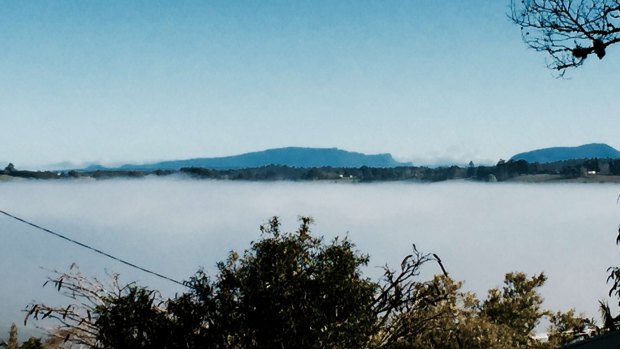 Another view of the fog in Lismore.