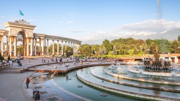 The park of the First President of Kazakhstan in Almaty.