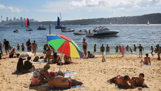 A cool change is expected at about 5pm to bring some relief after a sweltering day in Sydney.