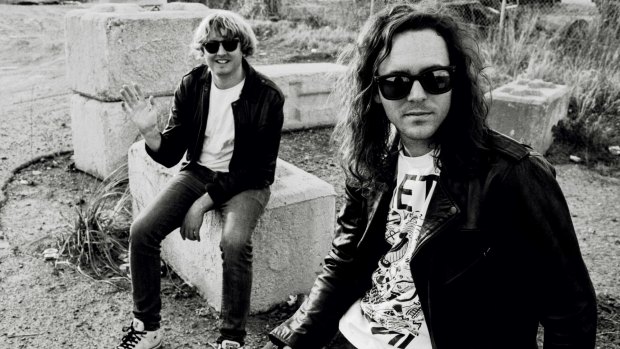 DZ Deathrays, Shane Ridley (left) and Shane Parsons, whose latest album, <i>Bloody Lovely</I>, debuted at No. 4 on the national album charts.