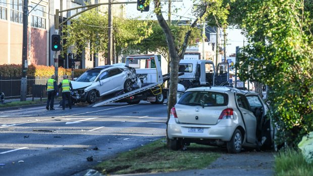 Fatal hit and run car crash in Oakleigh involving a stolen car.