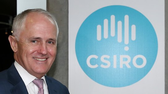 Prime Minister Malcolm Turnbull during a visit to CSIRO in December.