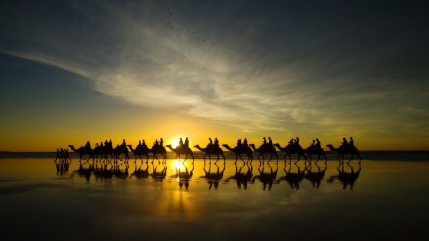 There are a few iconic images tourists associate with Broome. Camels are one - pearls another. 