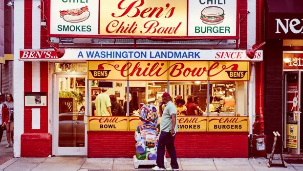 Ben's Chili Bowl on 14th and U Street, Washington DC.