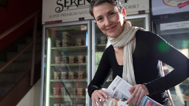 Sarah Mandelson, owner of Serendipity, which has won numerous awards for going green in Marrickville.