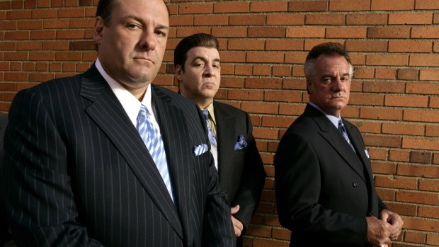 James Gandolfini, Steven Van Zandt and Tony Sirico on The Sopranos.