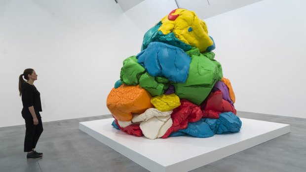  The sculpture Play-Doh (1994-2014) by artist Jeff Koons on display as part of the Jeff Koons: Now art exhibition at the Newport Street Gallery in London.