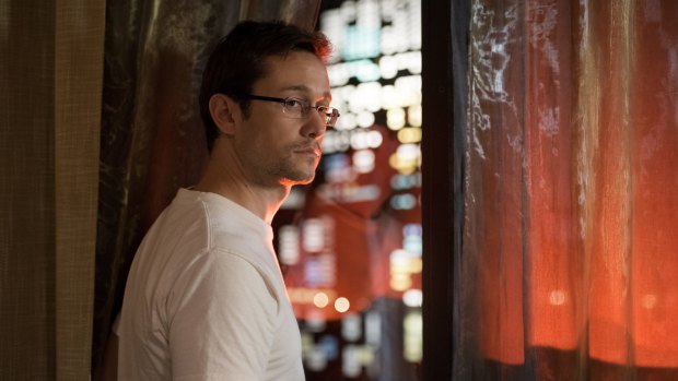 The film <i>Snowden</i> centres on a tense six days inside a Hong Kong hotel room with Edward Snowden, played by Joseph Gordon-Levitt (pictured). 