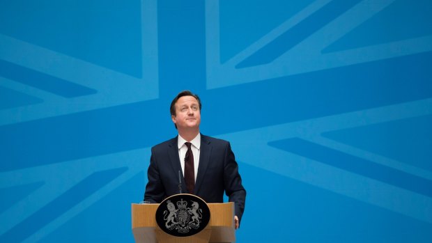 Prime Minister David Cameron delivers a speech on immigration at the Home Office on Thursday.