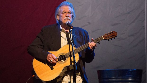 Guy Clark on stage in 2013 in Austin, Texas.