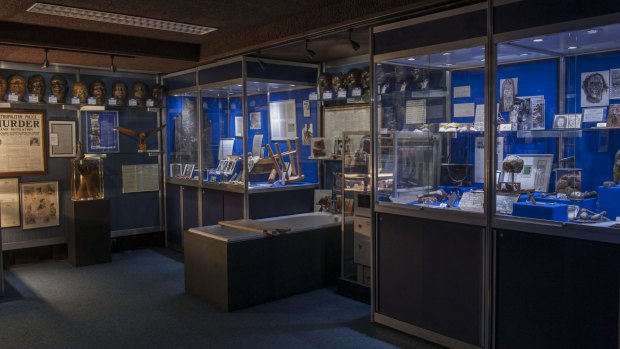 Inside the Metropolitan Police's hidden Crime Museum at New Scotland Yard,

