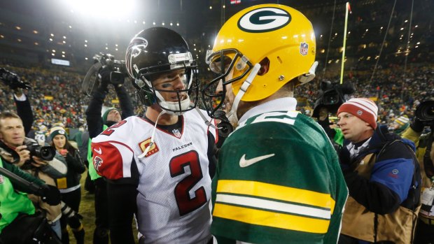 Face off: Matt Ryan and Aaron Rodgers have been the two best quarterbacks in the NFL this season.
