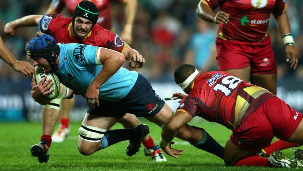 Off-field contribution: Dean Mumm is ineligible to play for the Waratahs in the Super Rugby finals.