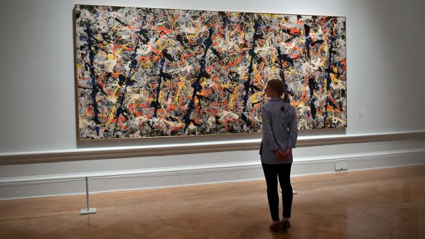 Jackson Pollock's 'Blue Poles' is on loan to the Royal Academy of Arts in London for the 'Abstract Expressionism' exhibition.