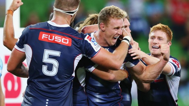 Looking for revenge: Rebels back Reece Hodge is gunning for the Waratahs this weekend.