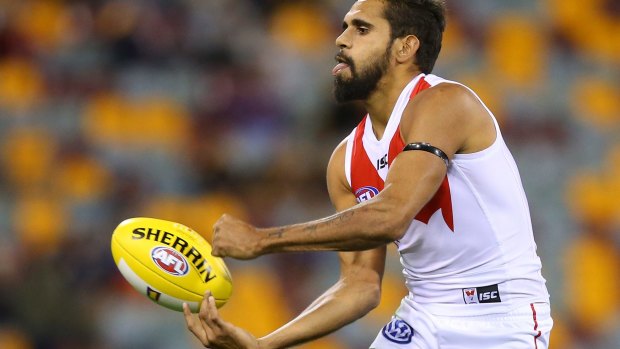 Bound: Swans star Lewis Jetta will find it difficult to head home to Western Australia.