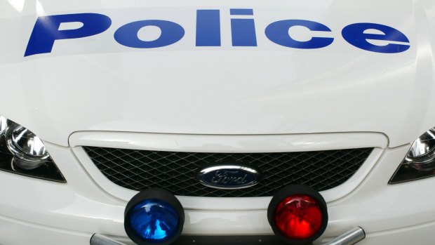 A police car was rammed overnight in Tewantin, on the Gold Coast.