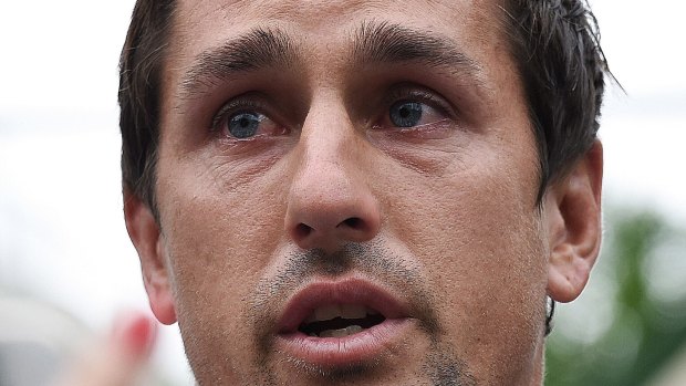 Secretly filmed: Mitchell Pearce was disgraced after Australia Day antics.