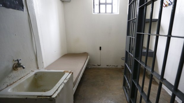 A view of drug lord Joaquin "El Chapo" Guzman's cell inside the Altiplano Federal Penitentiary.